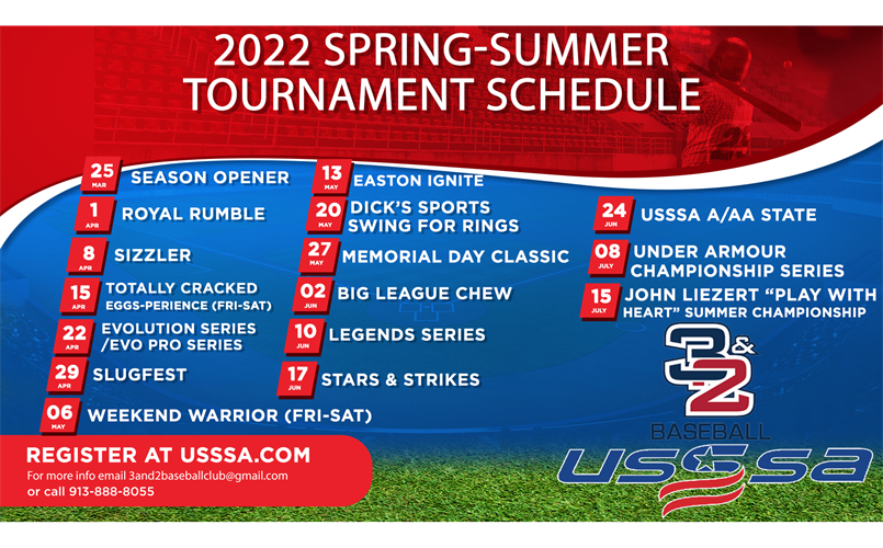 2022 Tournament Schedule Released