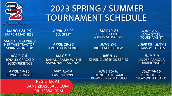 2023 Spring/Summer Tournament Schedule