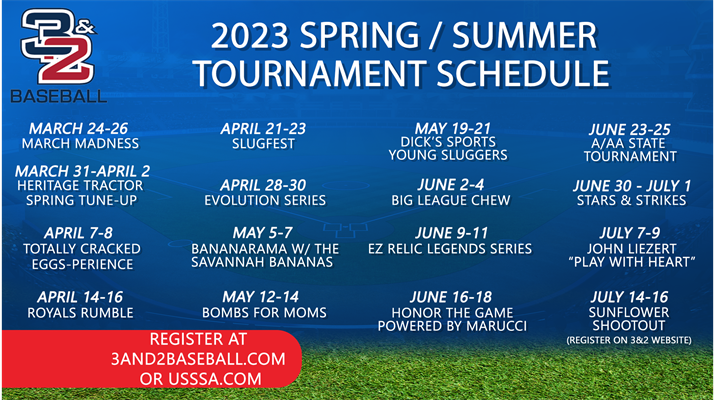 2023 Spring/Summer Tournament Schedule